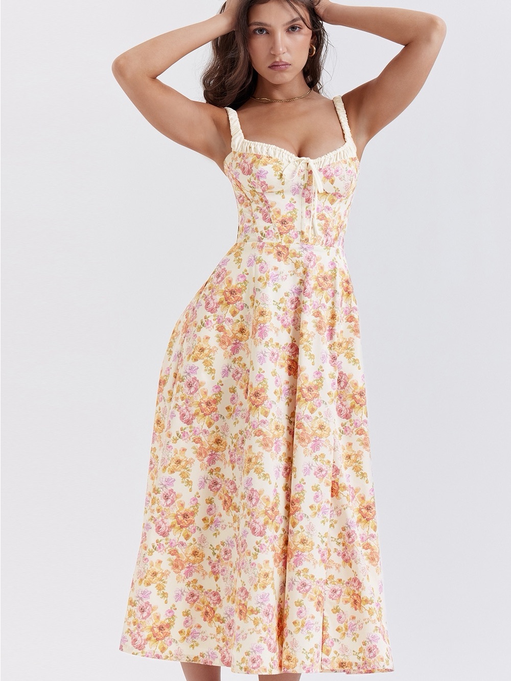 House of CB Sabrina Corset Fit & Flare Dress - Picture 10 of 16
